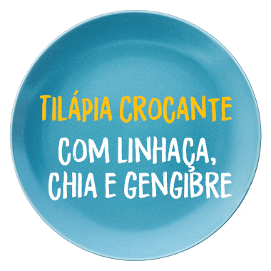 Tilápia Crocante com Linhaça, Chia 