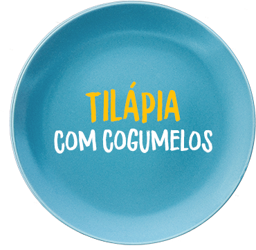 Tilápia com cogumelos