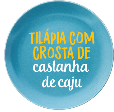 Tilápia  com Crosta de Castanha de Caju