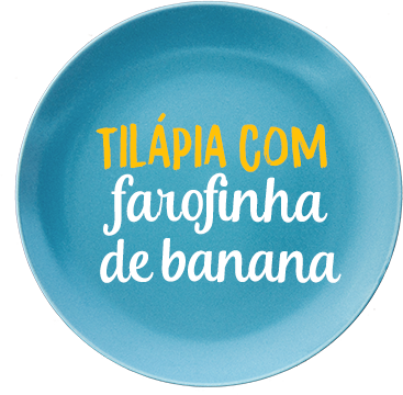 Tilápia  com Farofinha de Banana